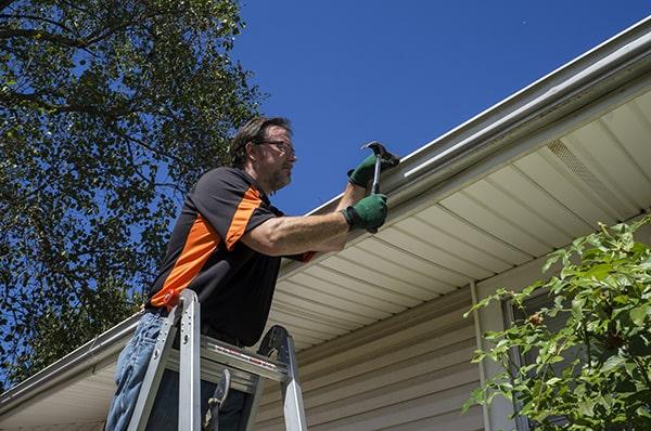 gutter repair we offer a warranty on all of our gutter repair work for added peace of mind